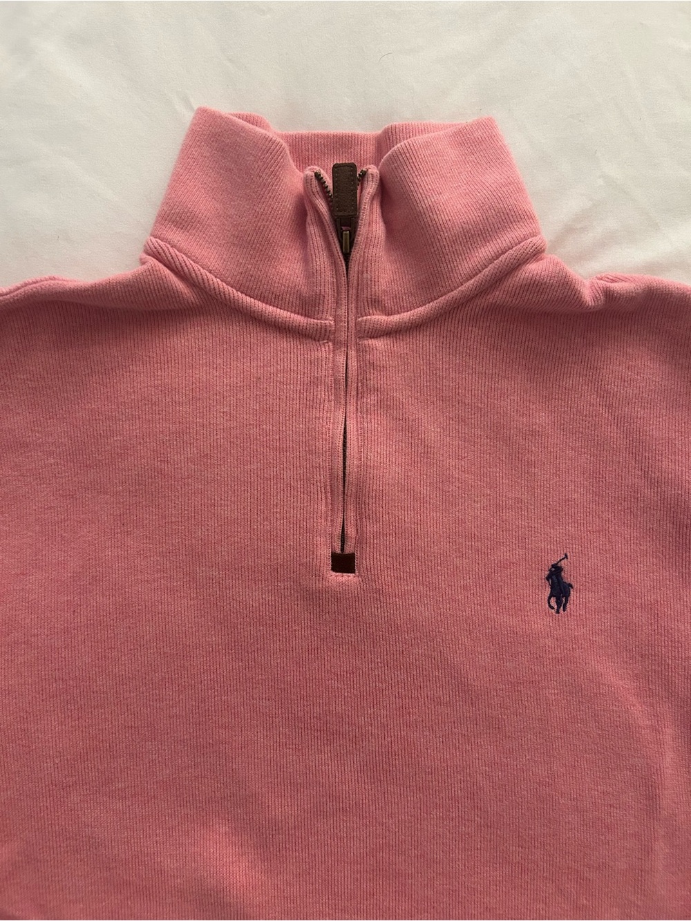 Polo by Ralph Lauren Pink Quarter-Zip Turtleneck Sweater - Picture 2 of 4